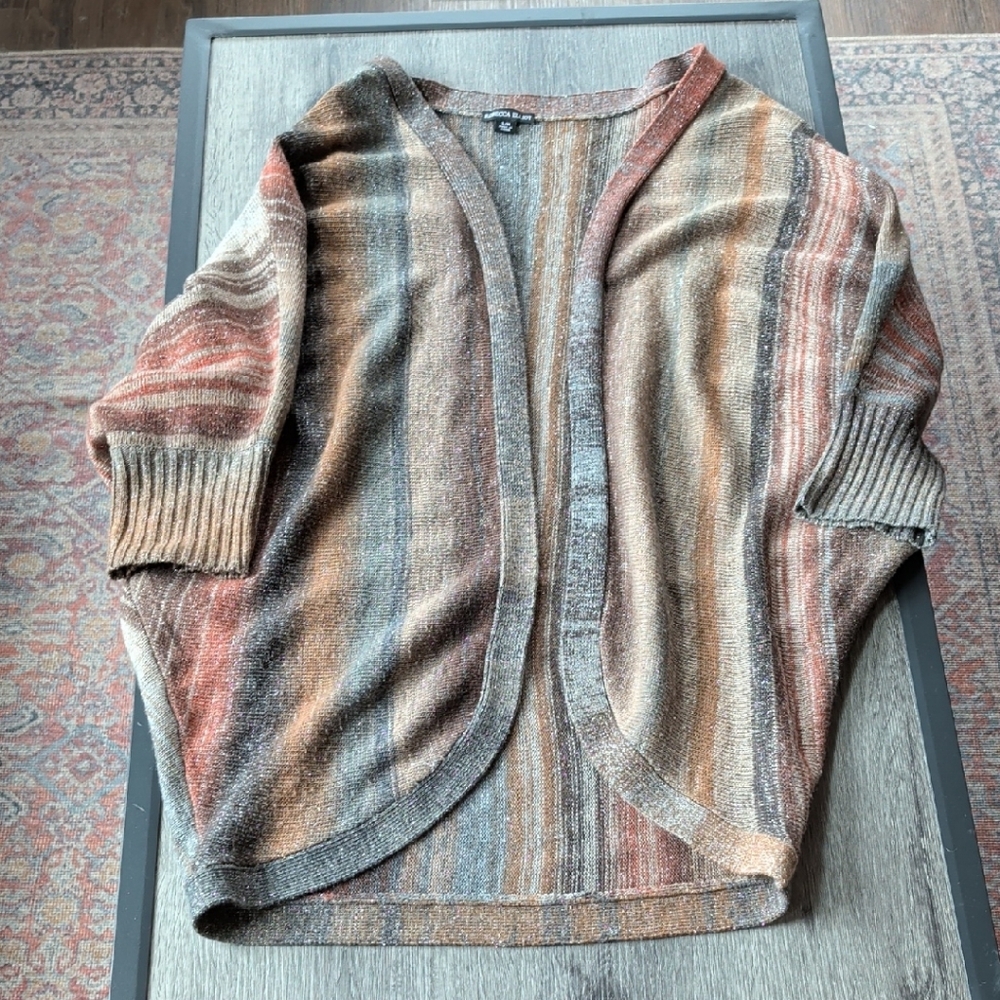 Cozy Multicolor Striped Women's Cardigan